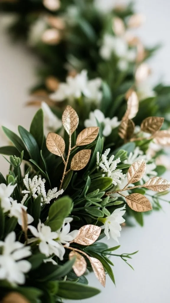 Elegant Metallic Accent Garland