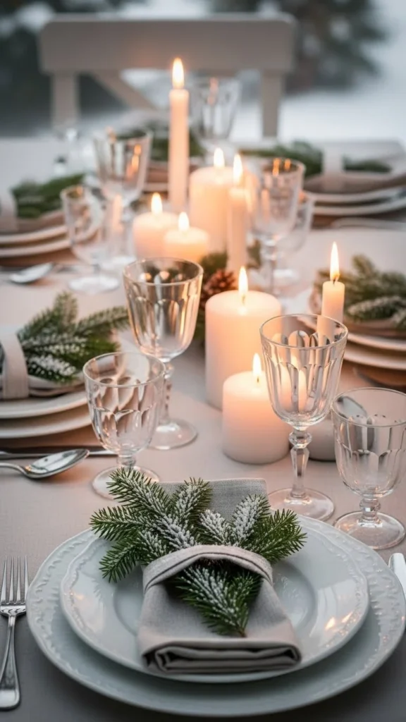 Evergreen Sprigs as Natural Accents