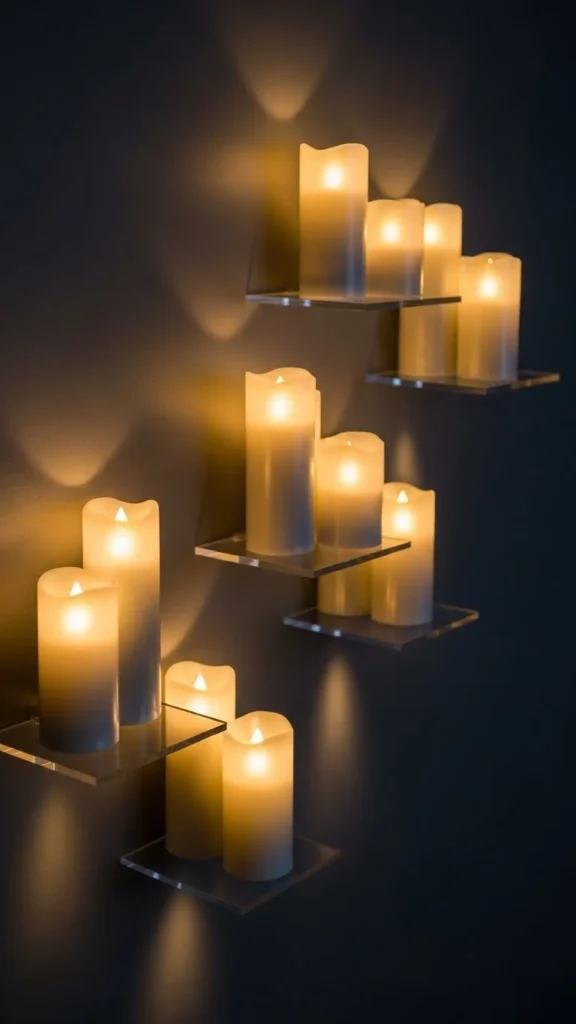 Floating Candle Wall (LED Only)