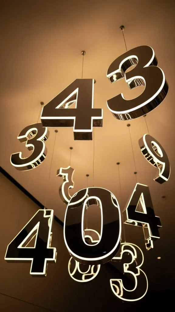 Floating New Year Numbers