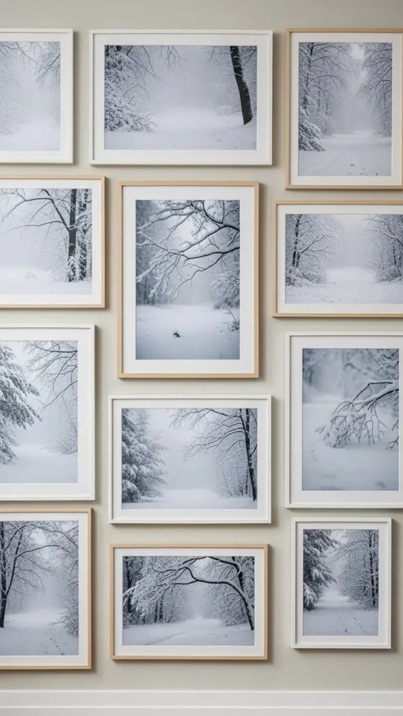 Framed Nature Photography in Winter Tones