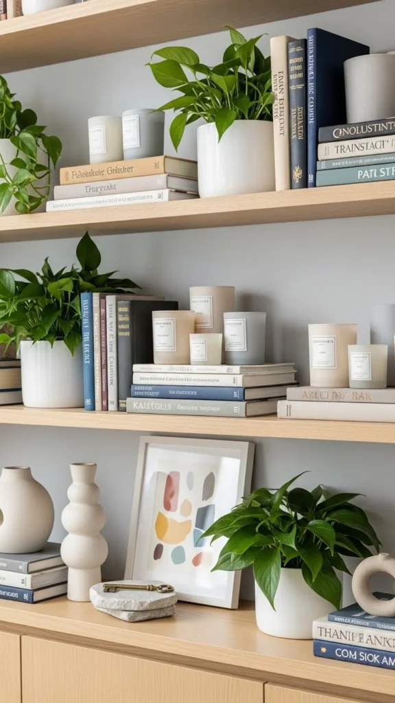 Fresh-Looking Shelf Styling