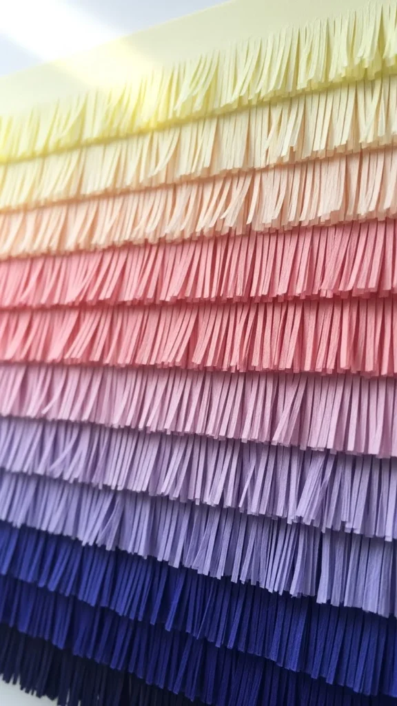 Fringe Paper Wall