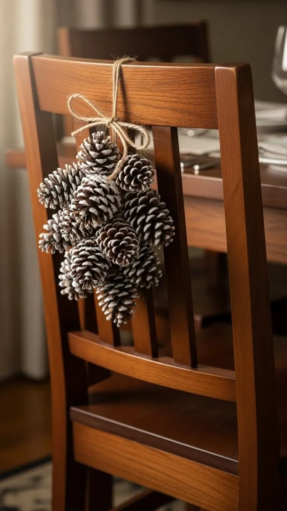 Frosted Pine Cone Cluster