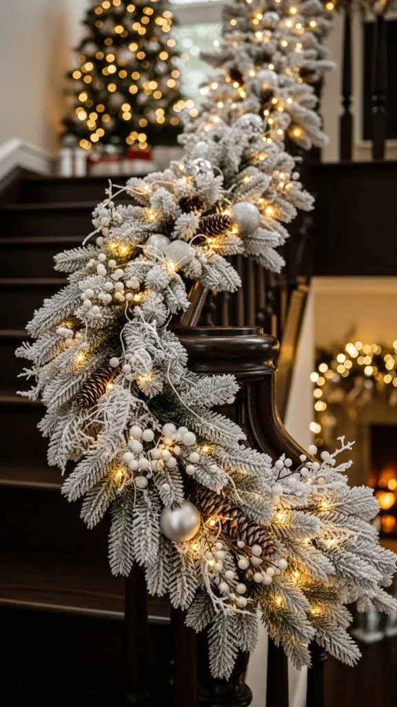 Frosted Snow-Kissed Garland