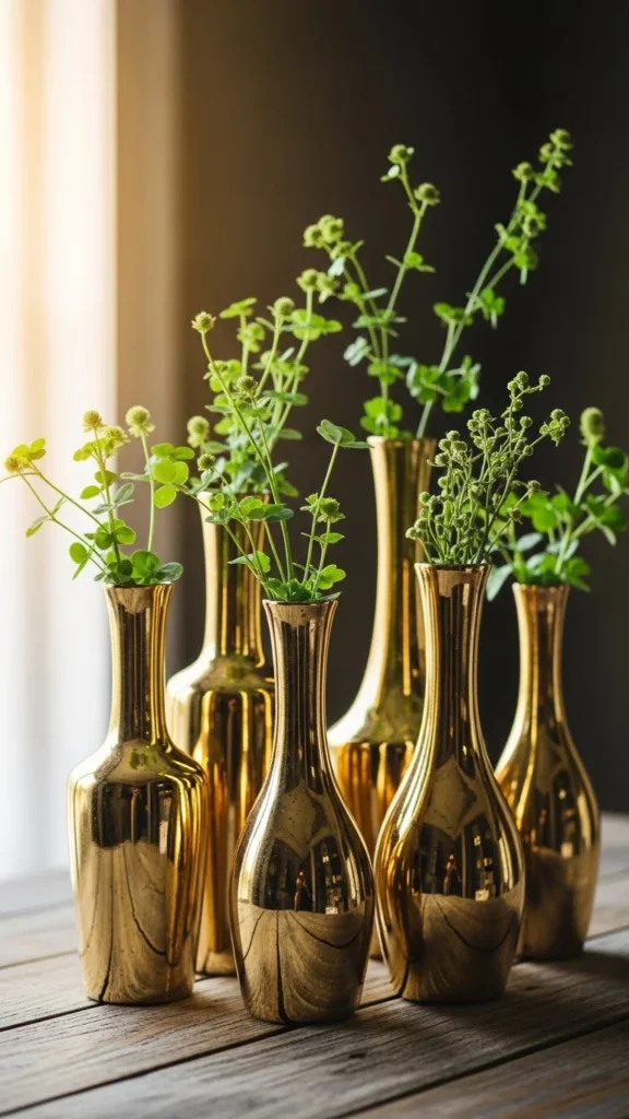 Gold Accent Vases