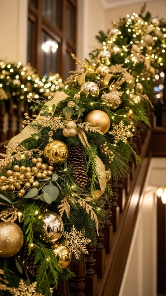 Gold-Accented Garland