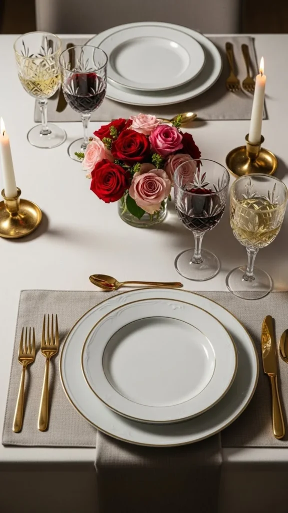 Gold-Rim Place Settings