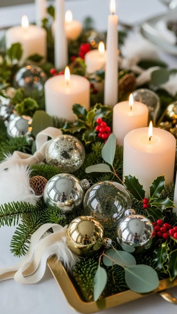 Gold Tray with Mixed Textures