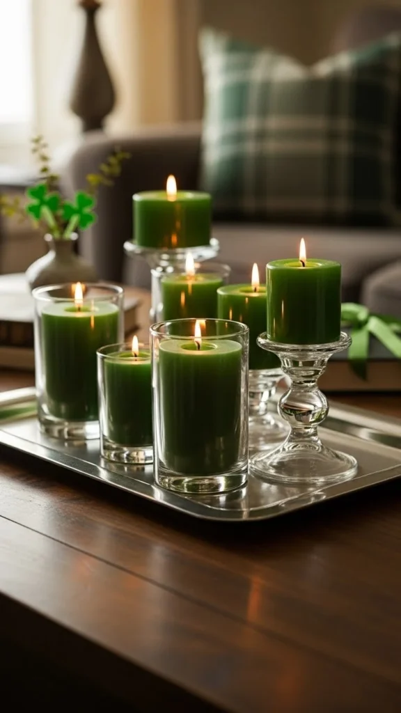 Green Candle Display