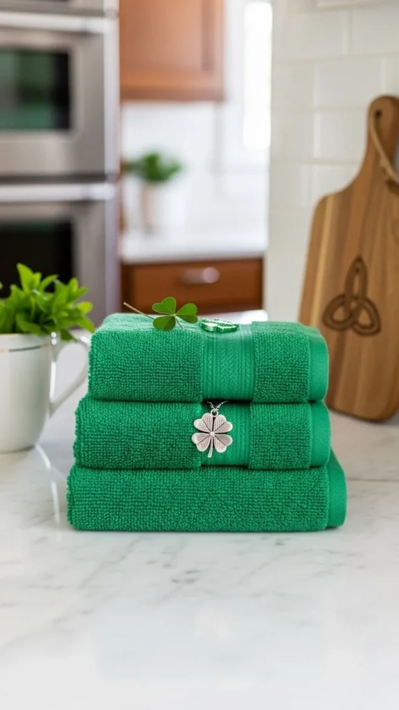 Green Kitchen Towels
