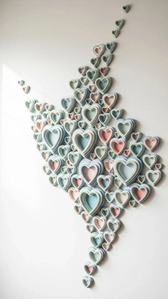 Handmade Paper Heart Art