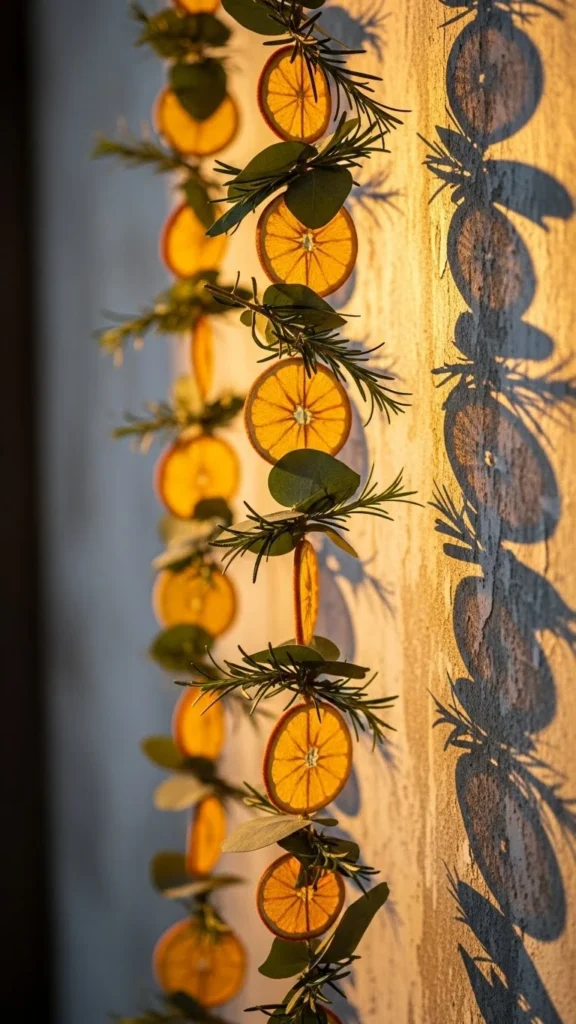 Hanging Dried Citrus Wall Garland