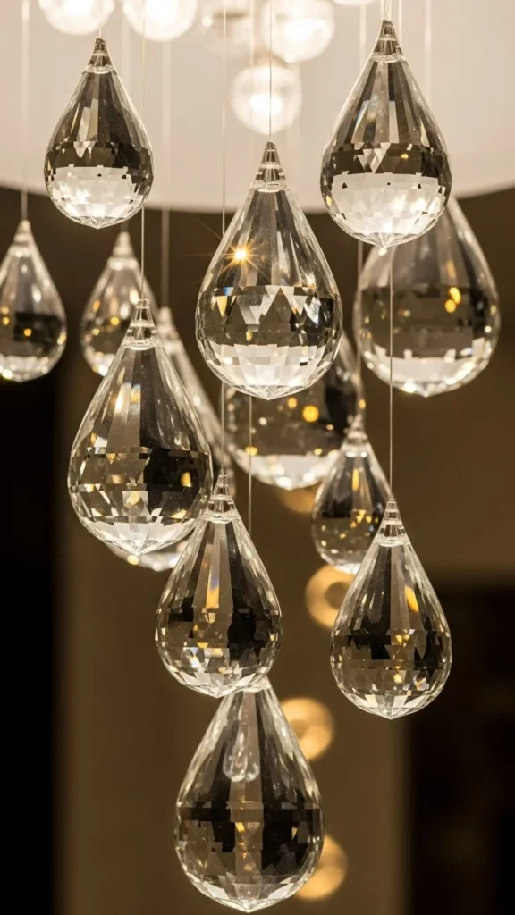 Hanging Faux Crystal Drops