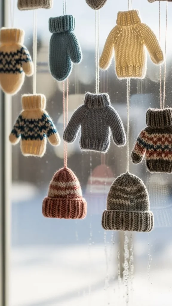Hanging Knit Ornaments