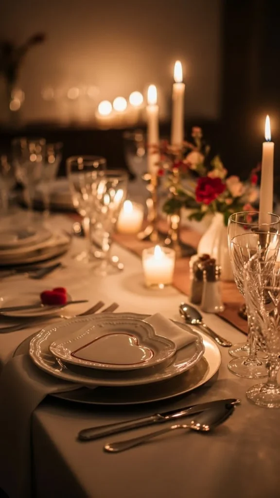 Heart Detail Charger Plates