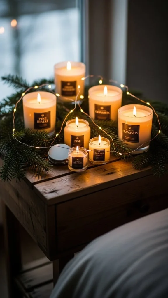 Holiday Candle Display