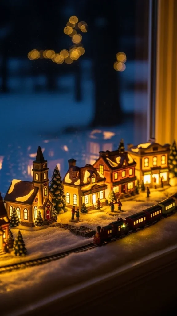 Holiday Village Window Display