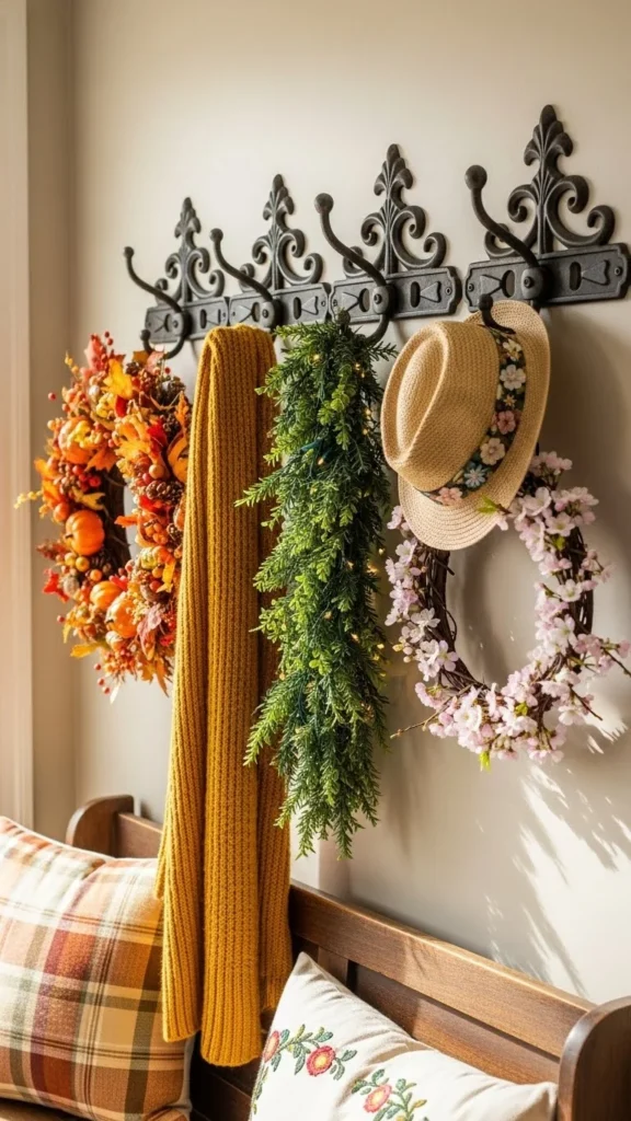 Holiday Wall Hooks for Hanging Decor