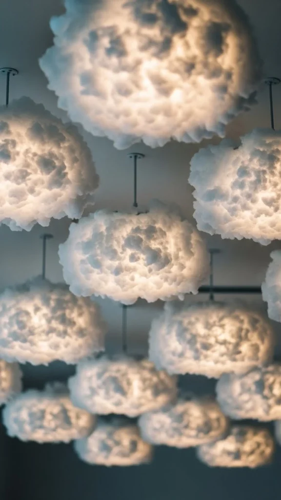 LED Floating Cloud Clusters