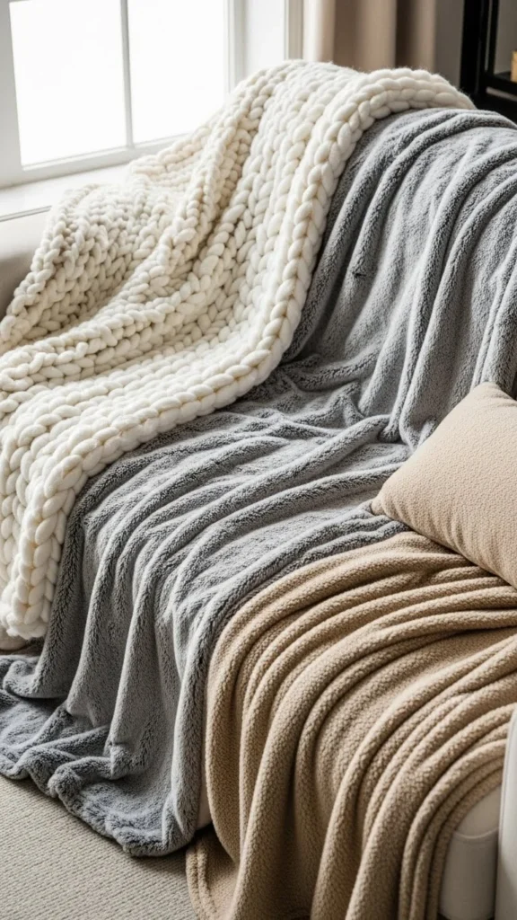 Layer Soft Throw Blankets