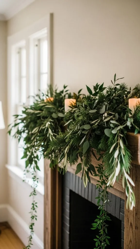 Layered Greenery Garland With Depth