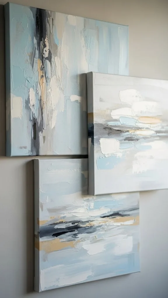 Layered Neutral Canvas Art