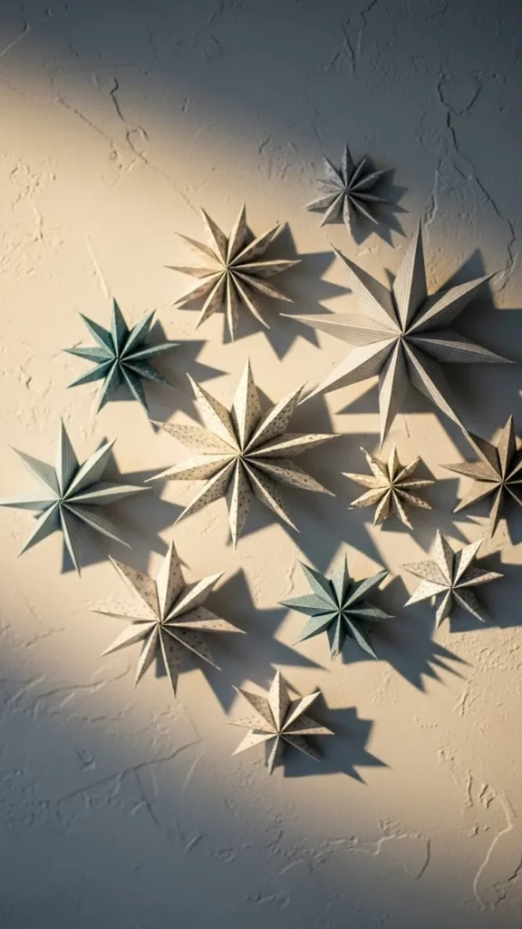Layered Paper Star Cluster