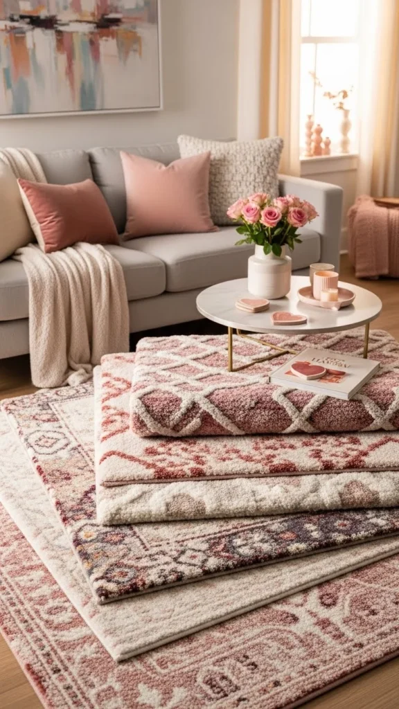 Layered Rugs for Warmth