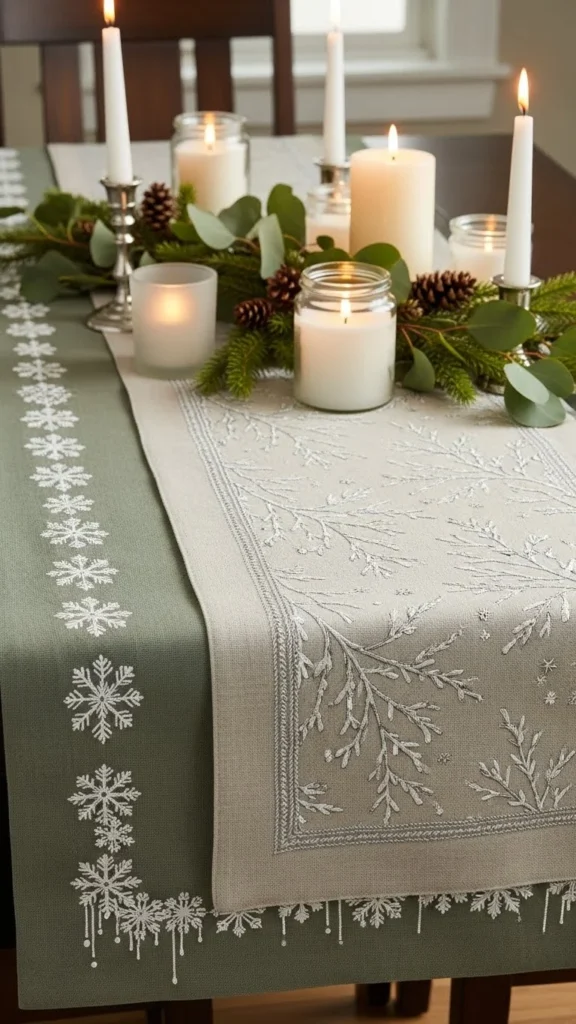 Layered Runners With Subtle Patterns