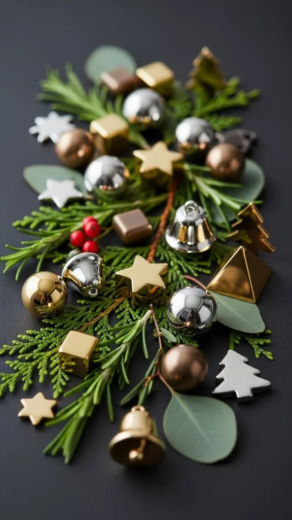 Metallic Mix Shelf Styling