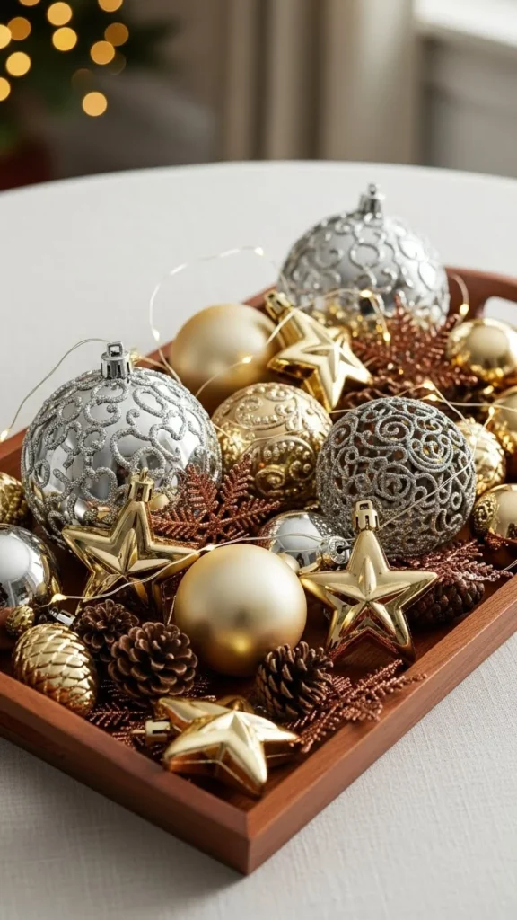 Metallic Ornament Tray