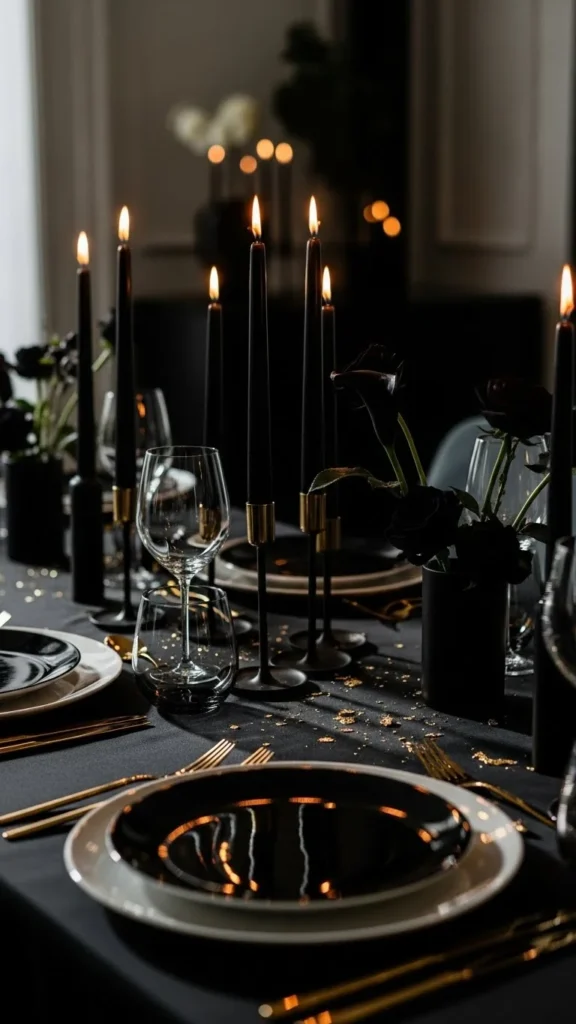 Midnight Black Table Style