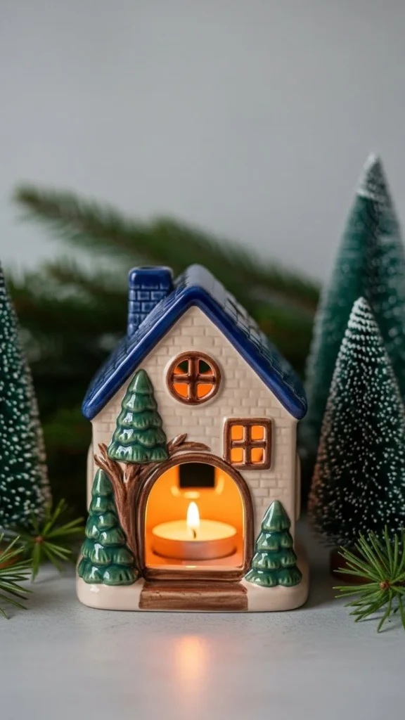 Mini House Candle Scene