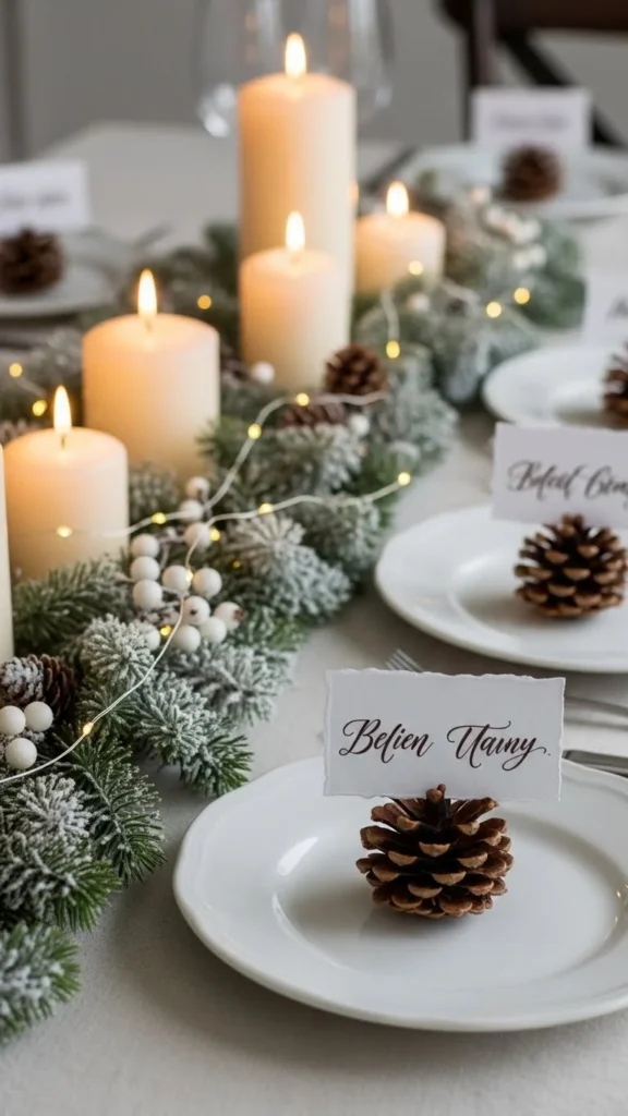 Mini Pinecone Place Cards