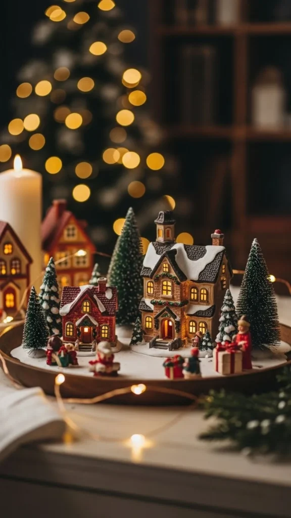 Mini Village on a Tray