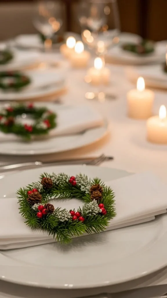 Mini Wreath Napkin Rings