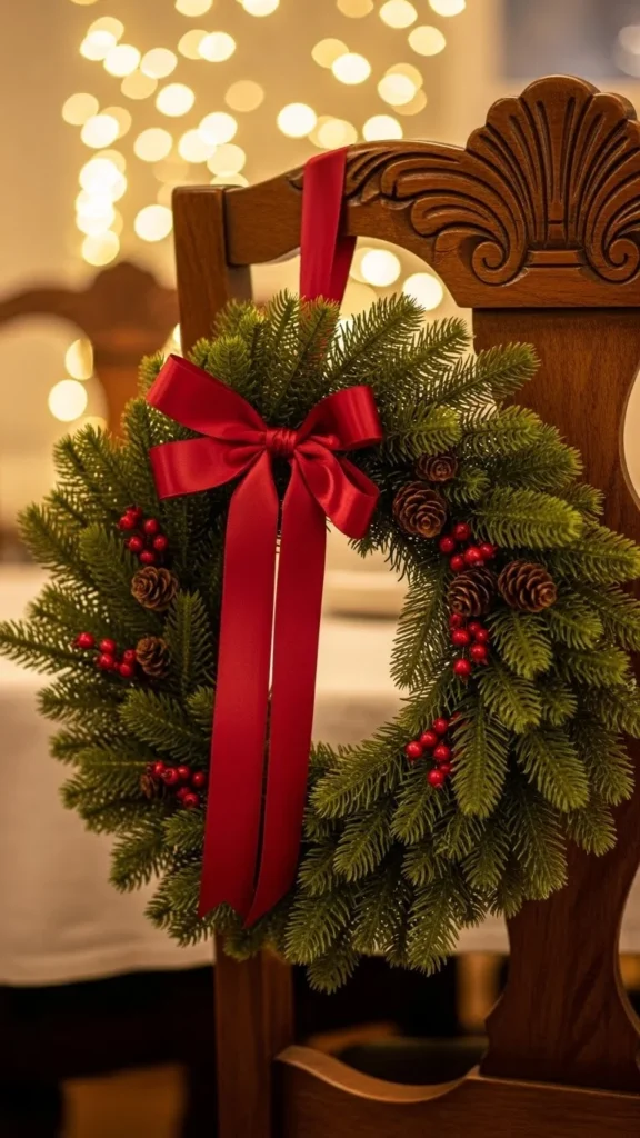 Mini Wreath on Each Seat