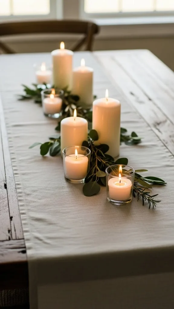 Minimal Linen Table Runner