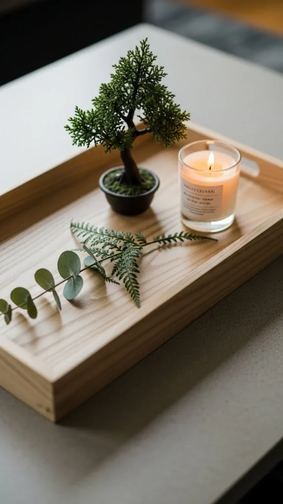 Minimalist Tray With Simple Decor