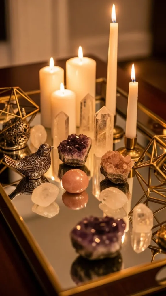 Mirror Tray Centerpiece