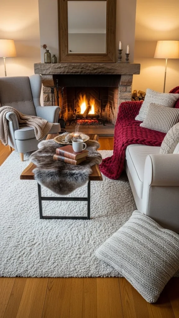 Mix Textures for a Cozy Look