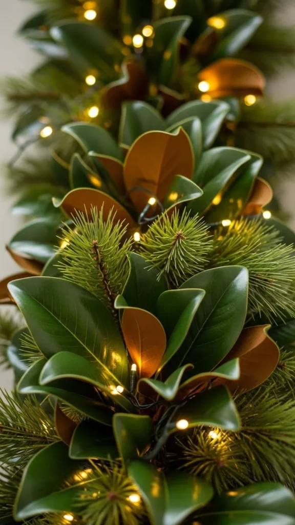 Mixed Magnolia Leaf Garland
