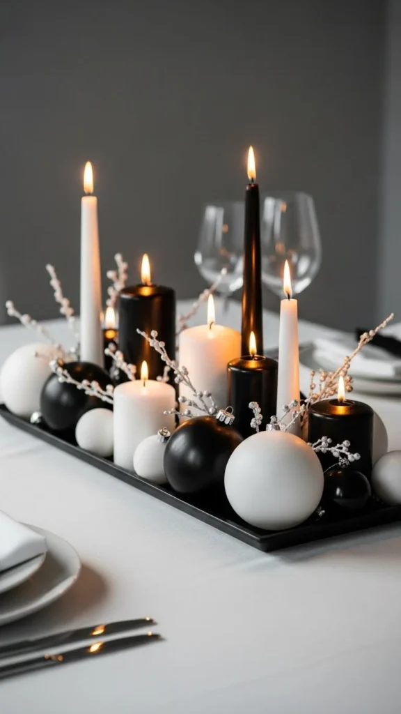 Modern Black and White Display