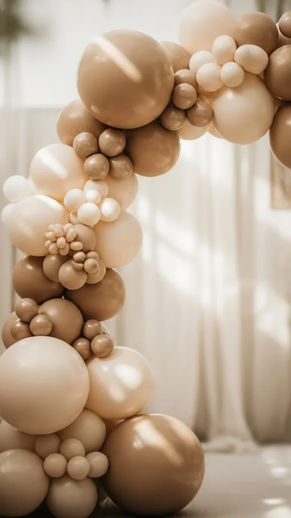 Neutral Champagne-Toned Arch