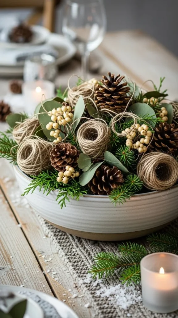 Neutral Winter Center Bowl