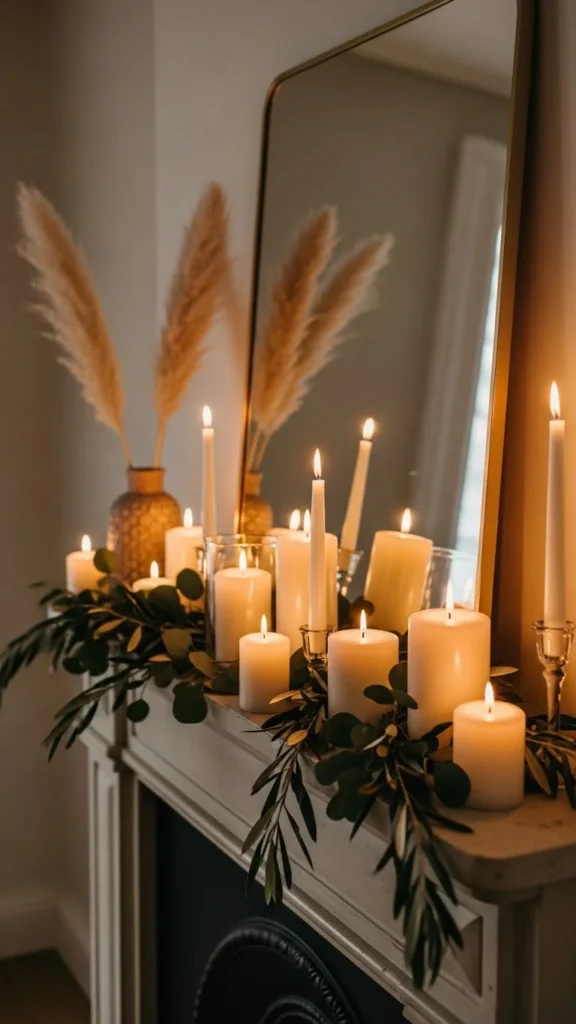 New Year Mantel Glow