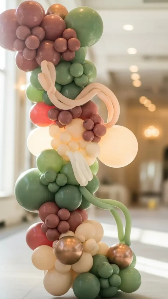 Organic Cascading Balloon Arch