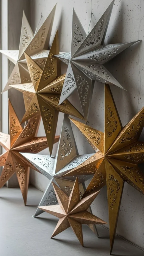 Painted Cardboard Stars
