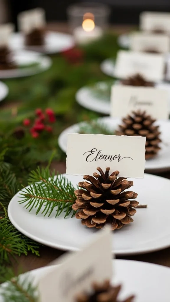 Pinecone Place Cards